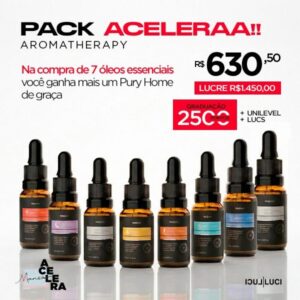 PACK ACELERAA AROMATHERAPY (Compre 7 Oil Blends Ganhe mais 1)
