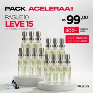 PACK ACELERAA PAGUE 10 LEVE 15 Perfumes Masculinos 6ml