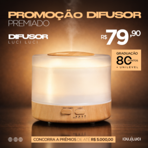 Difusor/Aromatizador Elétrico (500ML) [PROMOÇÃO SORTEIO]